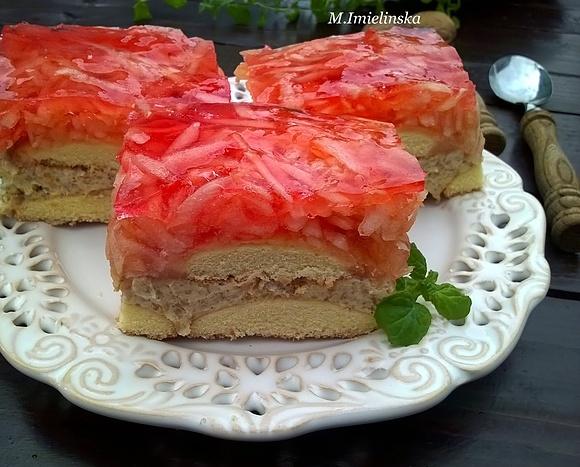 Ciasto orzechowo-jabłkowe bez pieczenia