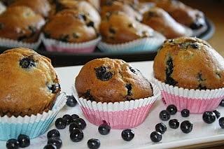 Muffiny z jagodami