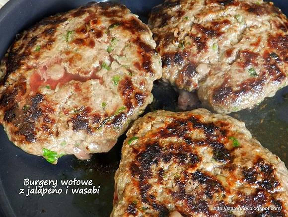 Burgery wołowe z jalapeno i wasabi