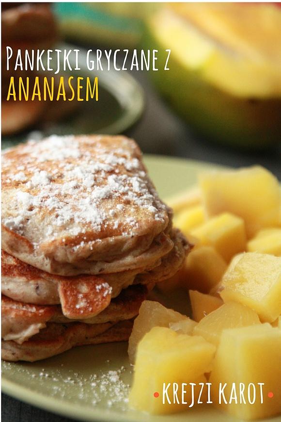 Pankejki gryczane z ananasem na śniadanie i podwieczorek