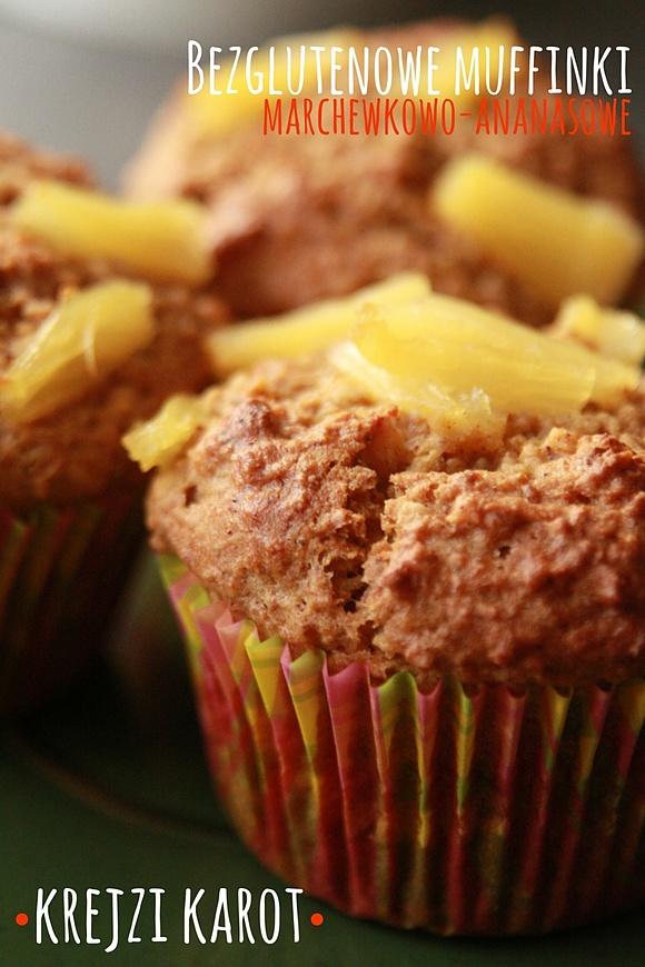 Bezglutenowe muffinki marchewkowo-ananasowe