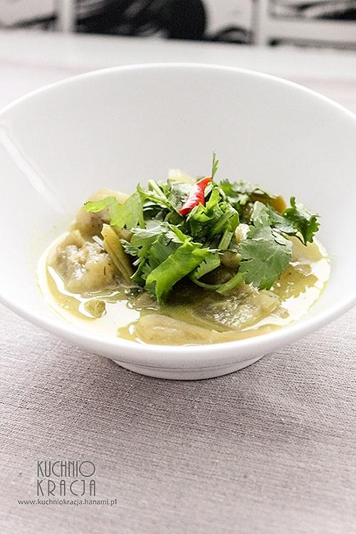 Curry z bakłażanem i fasolą mamut
