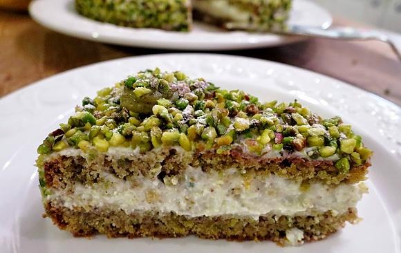 Torta al pistacchio tort pistacjowy