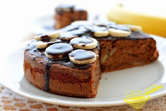 Zapiekany deser czekoladowo-bananowy