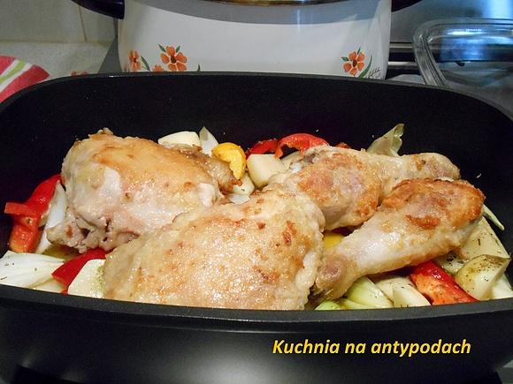 Kurczak duszony z warzywami