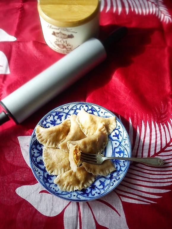 Orkiszowe pierogi z mięsem