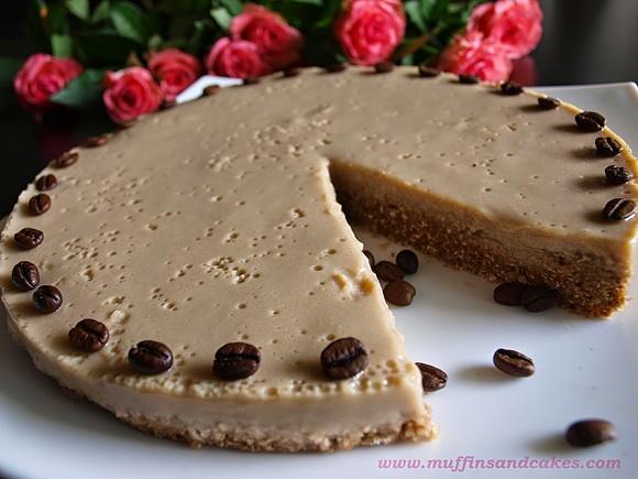 Kawowe ciasto bez pieczenia bez mleka i glutenu