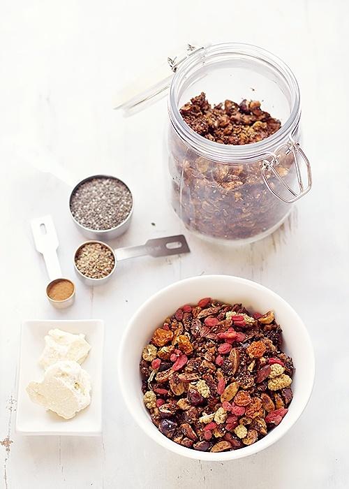 Orzechowa granola z kakaowym masłem