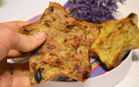 Jaglane ciastka bananowe z jagodami goji