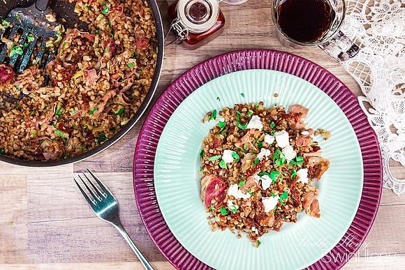 Stir-fry z kaszą gryczaną