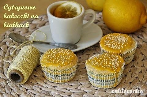 Cytrynowe babeczki na białkach