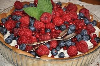 Tarta z mascarpone i owocami