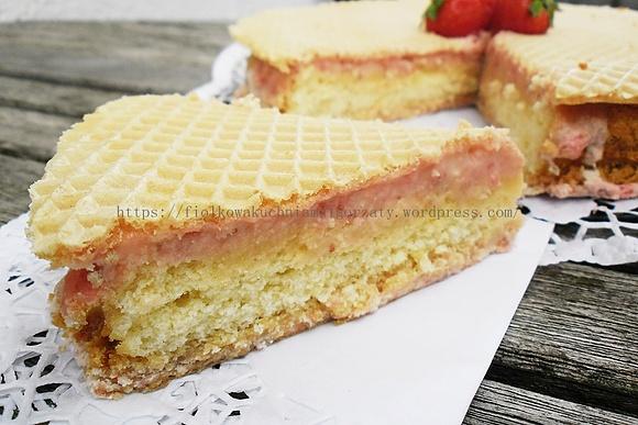 Waflowo-biszkoptowy torcik