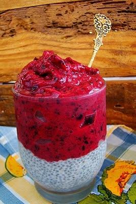 Sorbetowy deser z nasionami chia