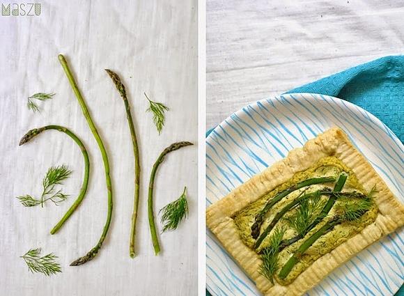 Wege tarta z tofu i szparagami