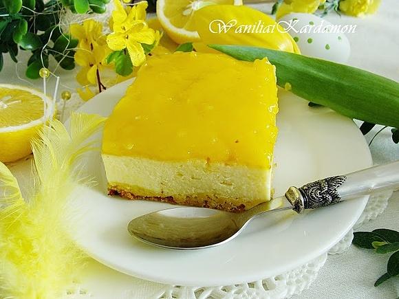Sernik z lemon curd