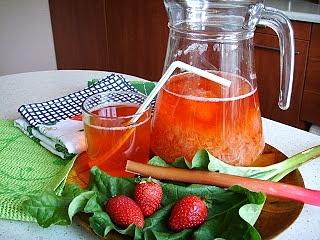 Kompot rabarbarowo truskawkowy wiosenna moc witamin