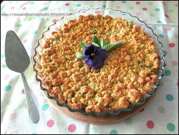 Crumble z rabarbarem
