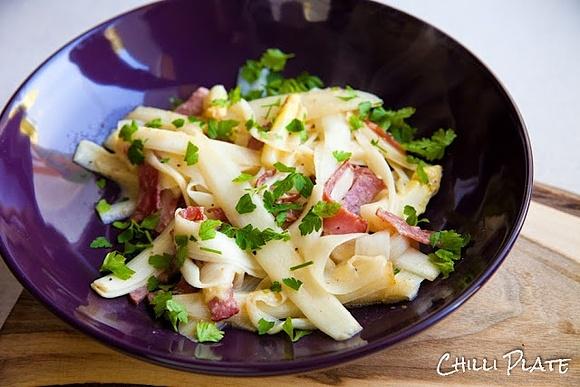 Szparagowe tagiatelle