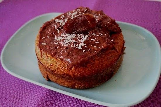 Nadziewana pieczona owsianka pomarańczowo kokosowa