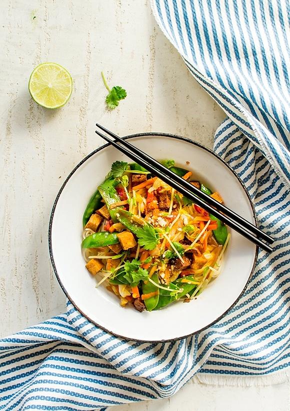 Stri fry z groszkiem cukrowym i tofu