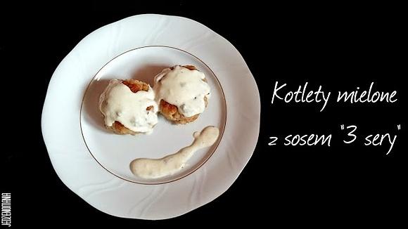 Kotlety mielone w sosie 3 sery