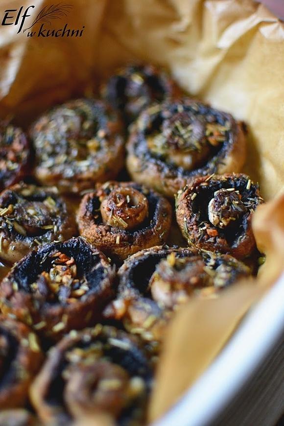 Pieczone pieczarki