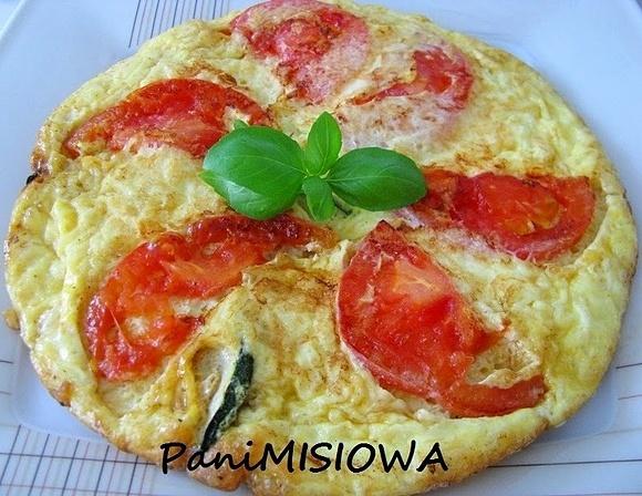 Fritata z cukinią i pomidorem