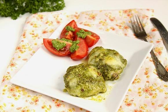 Kurczak w zielonym pesto