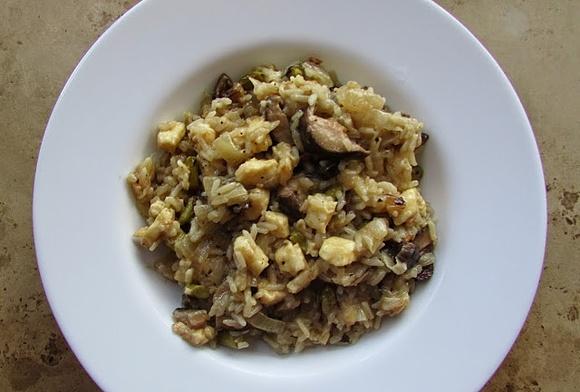 Risotto z kurczakiem i szparagami