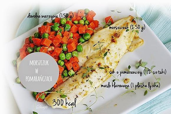 Morszczuk w sosie pomarańczowym