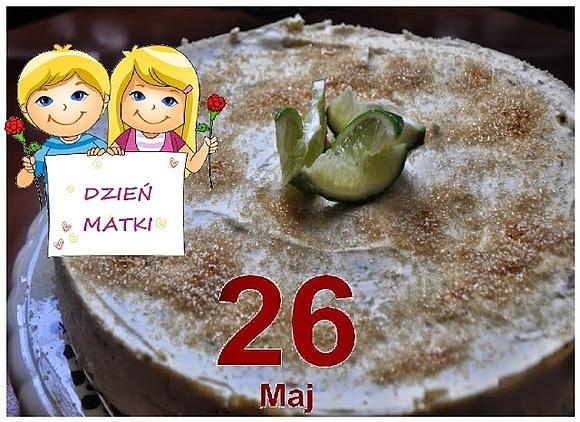 Ciasto dla mamy na Dzień Matki z limonką i miętą
