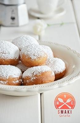 Pączki z kremem kawowym
