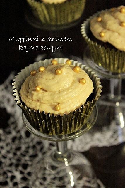 Muffinki z kremem kajmakowym