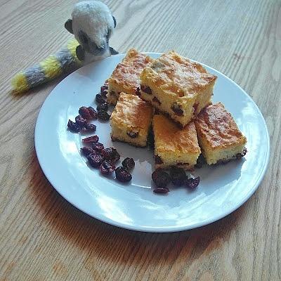 Blondie z suszoną żurawiną
