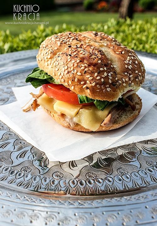 Burger z pulled pork i bok choy