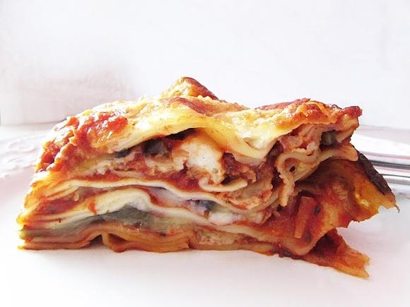 Lasagne z bakłażanem odchudzona wersja na patelni