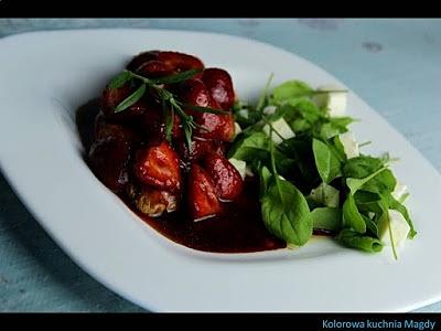 Kurczak z truskawkami w sosie balsamicznym
