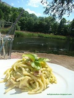 Makaron z cukinią a’la carbonara