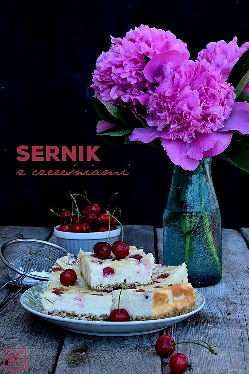 Sernik z czereśniami