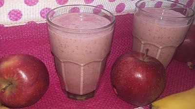 Koktajl truskawka-banan-jabłko