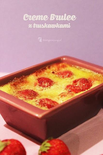 Creme Brulee z truskawkami
