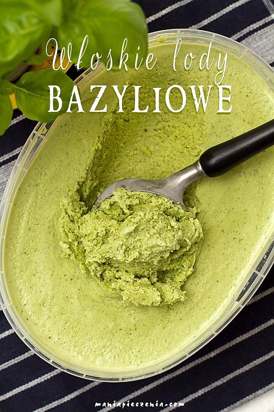 Włoskie lody bazyliowe bez maszyn