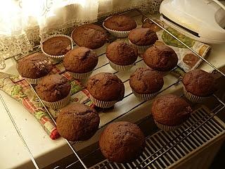 Piernikowe muffiny z powidłami