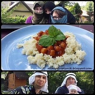 Arabskie klimaty - wegetariańska potrawa z ciecierzycą i kaszą kuskus