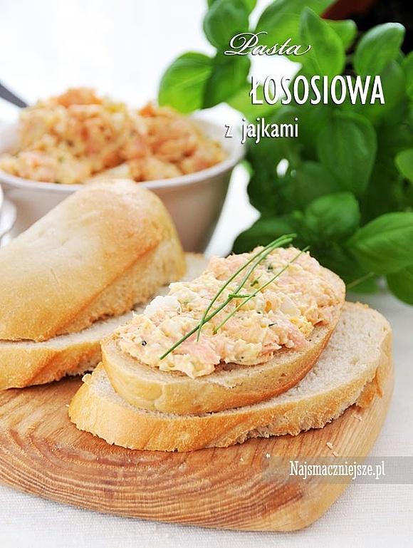 Pasta łososiowa z jajkiem i koperkiem