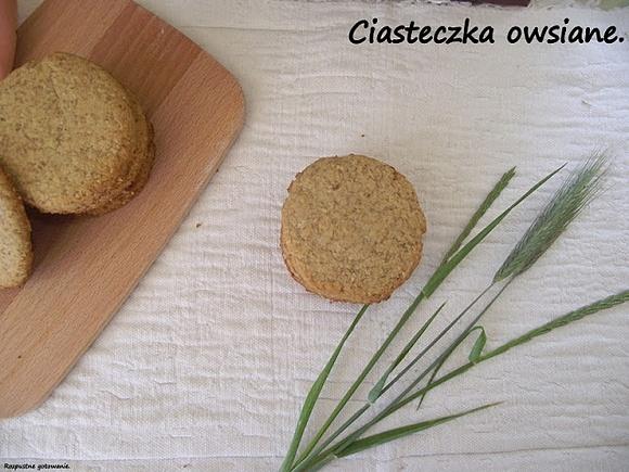 Ciasteczka owsiane bez jajek z miodem