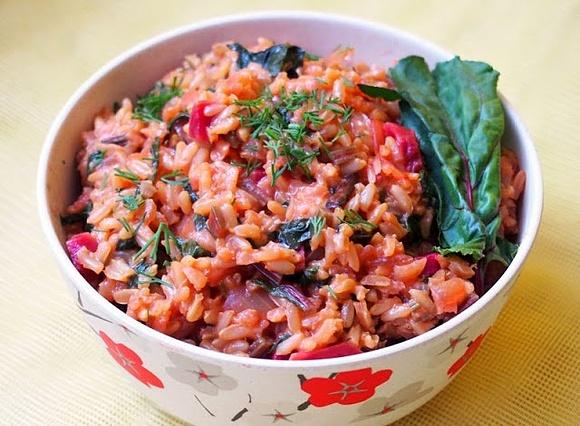 Risotto z botwinką