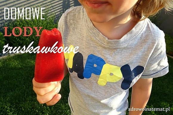 Domowe lody truskawkowe bez cukru