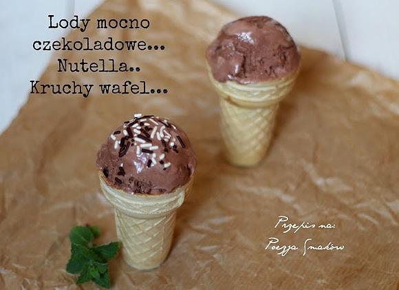 Lody z nutellą